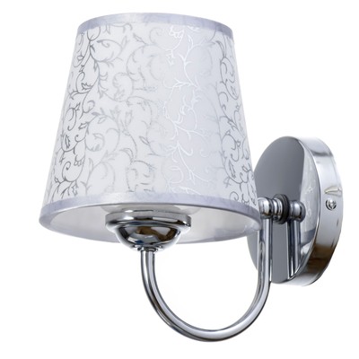 Бра «Эмилия», Е14, 15 Вт, хром, 14×26 см