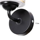 Бра "Меган" Е27 15Вт черный 8х19 см - фото 24987996