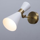 Бра "Бьянка" 1хЕ27 40Вт бело-золотой 12х26х26 см - фото 23362232