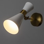 Бра "Бьянка" 1хЕ27 40Вт бело-золотой 12х26х26 см - фото 23362233