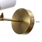 Бра "Бьянка" 1хЕ27 40Вт бело-золотой 12х26х26 см - фото 23362237