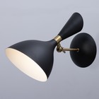 Бра "Бастони" 1хЕ27 40Вт черно-золотой 18х30х30 см - фото 23362240