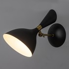 Бра "Бастони" 1хЕ27 40Вт черно-золотой 18х30х30 см - фото 23362241