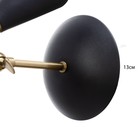 Бра "Бастони" 1хЕ27 40Вт черно-золотой 18х30х30 см - фото 23362245