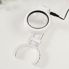 Лампа-лупа х7 для творчества LEDx6 от 3АAA+ USB линза d=5.5 см 2.6×9×19 см - Фото 4