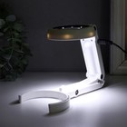 Лампа-лупа х7 для творчества LEDx6 от 3АAA+ USB линза d=5.5 см 2.6×9×19 см - Фото 6