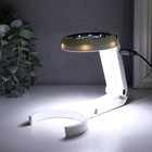 Лампа-лупа х7 для творчества LEDx6 от 3АAA+ USB линза d=5.5 см 2.6×9×19 см - Фото 7