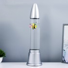 Светильник «Аквариум» LED RGB, лава, серебро 12×12×50 см - Фото 2
