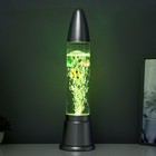Светильник "Аквариум" LED RGB, лава, серебро 12x12x50 см - Фото 3