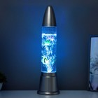 Светильник "Аквариум" LED RGB, лава, серебро 12x12x50 см - Фото 6
