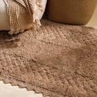 Коврики SL Home, 2 шт., 59×73 см, 68×104 см, кремовые - Фото 6