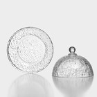 Блюдо для подачи «Вулкан», 19.3×13.5 см, крышка 16.5 см, с крышкой, стекло, прозрачное - Фото 3
