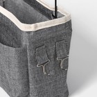 Органайзер подвесной с карманами Доляна My Basket, 4 отделения, 30×10×20 см, цвет серый - Фото 4