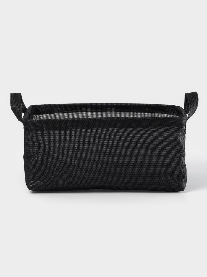 Корзинка для мелочей с ручками Доляна «Тильма», 30×20×12 см, серая - Фото 1