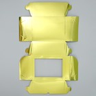 Коробка на 6 капкейков с окном, кондитерская упаковка «Золотистая», 25 х 17 х 10 см - Фото 7