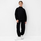 Бомбер для девочки MINAKU: Casual Collection KIDS, цвет чёрный, рост 140 см - Фото 3