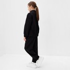 Ветровка (бомбер) для девочки MINAKU: Casual Collection KIDS, чёрная, рост 152 см - Фото 2