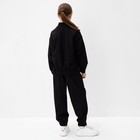 Ветровка (бомбер) для девочки MINAKU: Casual Collection KIDS, чёрная, рост 152 см - Фото 3