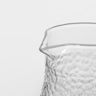 Набор для напитков из стекла Magistro «Эко.Сара», 5 предметов: кувшин 1,5 л, 4 кружки 300 мл - фото 4406897