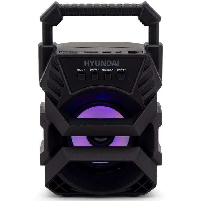 Колонка порт. Hyundai H-PS1000 черный 9W 1.0 BT/USB 10м 500mAh - Фото 1