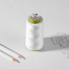 Нитки 40/2, 1500 м, цвет белый - Фото 3