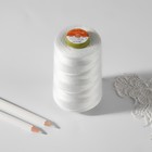 Нитки 100ЛЛ, 1500 м, белые - Фото 3