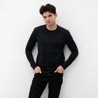 Лонгслив мужской MIST Men's casual размер 46, черный - Фото 1