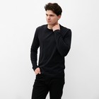 Лонгслив мужской MIST Men's casual размер 46, черный - Фото 3