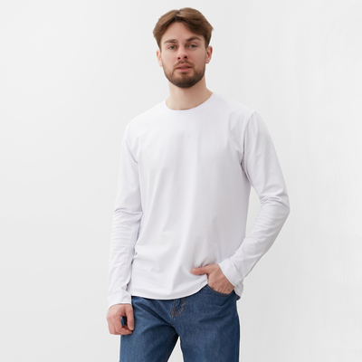 Лонгслив мужской MIST Men's casual размер 50, белый