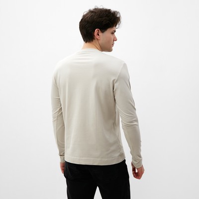 Лонгслив мужской MIST Men's casual размер 50, серо-бежевый