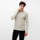 Лонгслив мужской MIST Men's casual размер 52, серо-бежевый - Фото 1