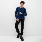 Лонгслив мужской MIST Men's casual размер 46, синий - Фото 2
