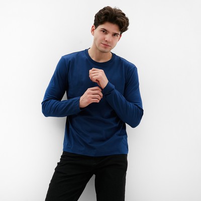 Лонгслив мужской MIST Men's casual размер 48, синий