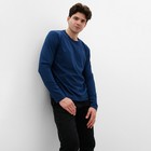 Лонгслив мужской MIST Men's casual размер 48, синий - Фото 3