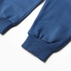 Комплект (свитшот/брюки) для мальчика, цвет синий, рост 80 см - фото 23399773