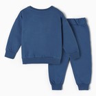 Комплект (свитшот/брюки) для мальчика, цвет синий, рост 92 см 10099678