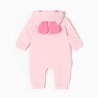 Комбинезон для девочки, цвет розовый, рост 68 см - фото 23399821
