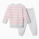 Комплект детский (свитшот/брюки), цвет розовый, рост 92 см - Фото 4