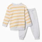 Комплект детский (свитшот, брюки), цвет горчица, рост 98 см - фото 23400134