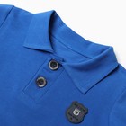 Комплект детский (лонгслив/брюки), цвет тёмно-синий, рост 80 см - фото 23400164