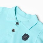 Комплект детский (лонгслив/брюки), цвет бирюза, рост 68 см - фото 24294717