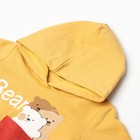 Комплект детский (толстовка/брюки), цвет жёлтый, рост 68 см - фото 23417325