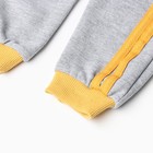 Комплект детский (толстовка/брюки), цвет жёлтый, рост 74 см - фото 23417334