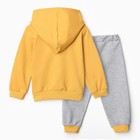 Комплект детский (толстовка/брюки), цвет жёлтый, рост 80 см - фото 23417341