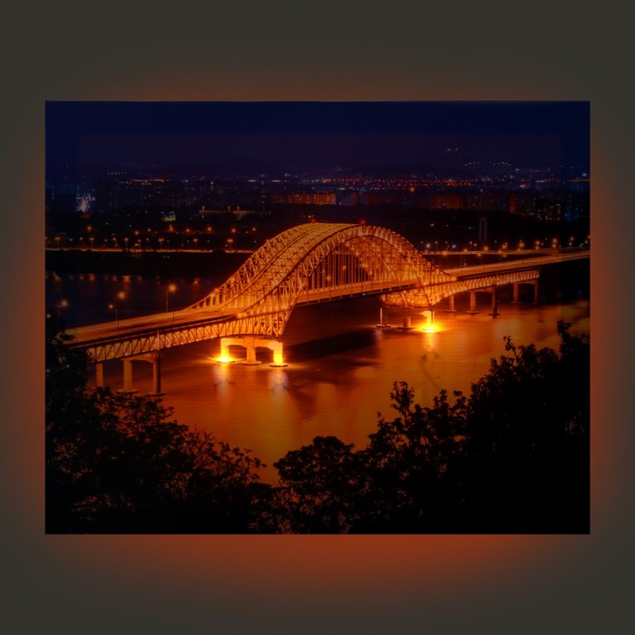 Картина световая "Мост" 40*50 см - фото 1909414003