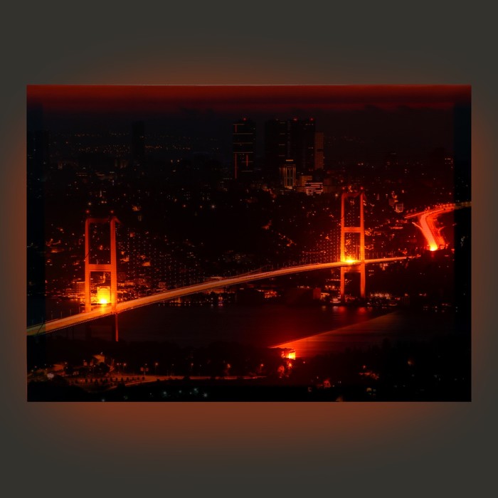 Картина световая "Светящийся мост" 50*70 см - фото 1890318734