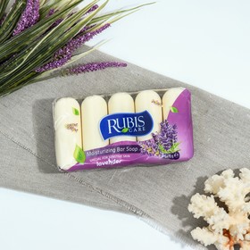 Мыло туалетное Rubis "Lavender", 5x75 375 г