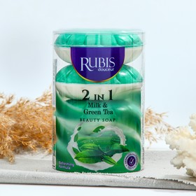 Мыло туалетное Rubis "Milk&Green Tea", 4x110 440 г 10144957