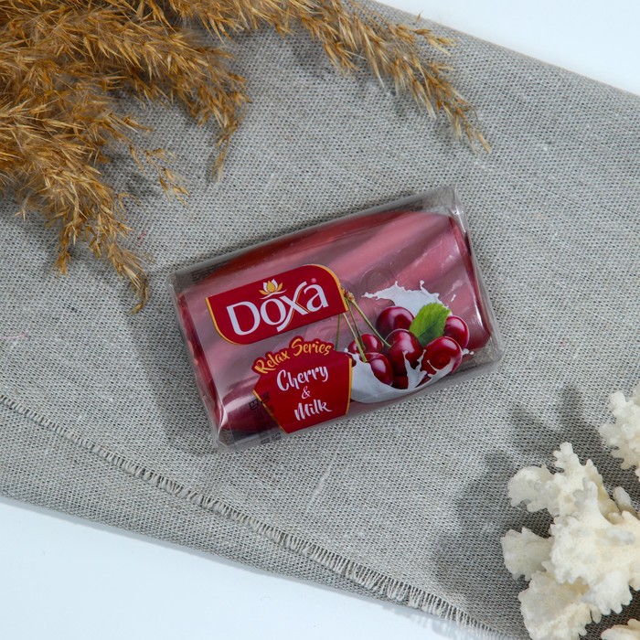 Мыло туалетное Doxa Relax series  Cherry&Milk, 80 г - Фото 1