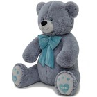 Мягкая игрушка «Медведь Пьер с бантом», цвет серый, 130 см - Фото 2